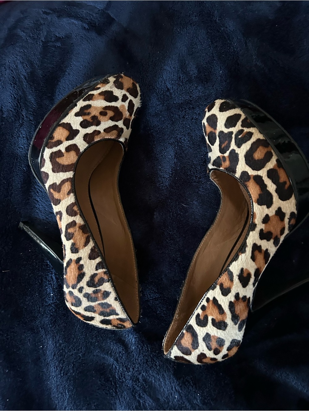 Anzetutto Leopard Print Platform High Heel Pumps - Women
